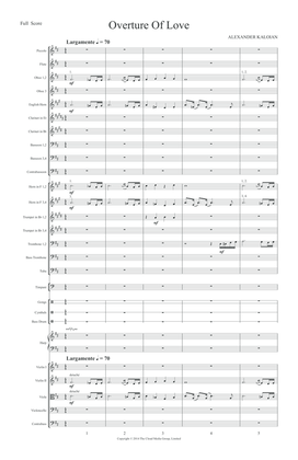 Overture of Love (2012) - Study Score