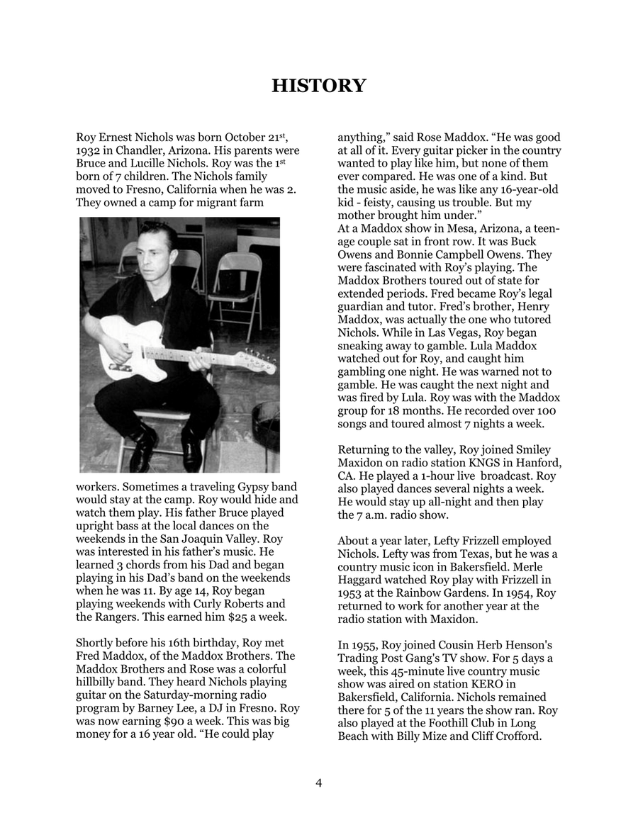 The Guitar Styles of Roy Nichols - Music Score and Tablature Electric Guitar scores gallery preview page 4