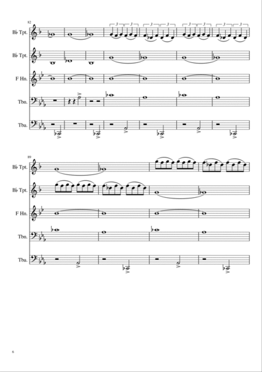 La Grande Porte de Kiev - Pictures at an Exhibition (The Great Gates of Kiev) La Grande Porte de Kiev - Pictures at an Exhibition (The Great Gates of Kiev) Brass Ensemble scores gallery preview page 6