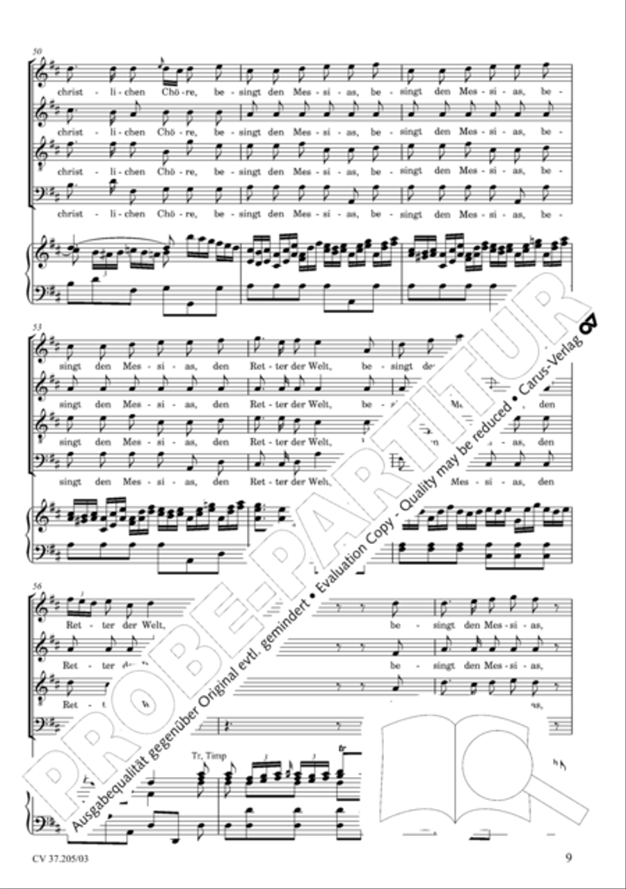 Ergreifet die Psalter, ihr christlichen Chore 4-Part scores gallery preview page 10