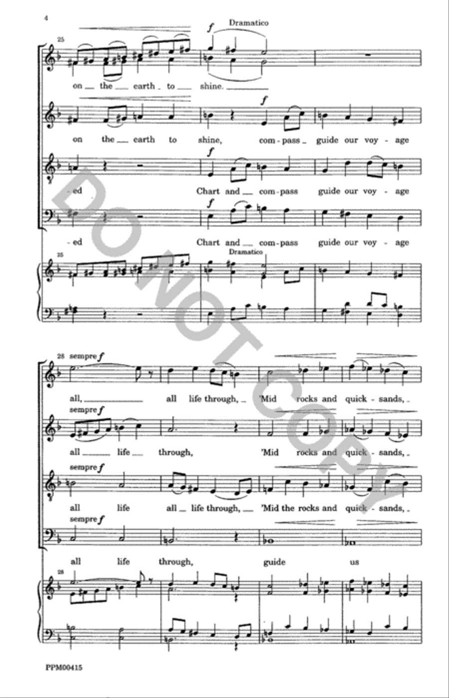 O Word of God Incarnate O Word of God Incarnate 4-Part scores gallery preview page 5
