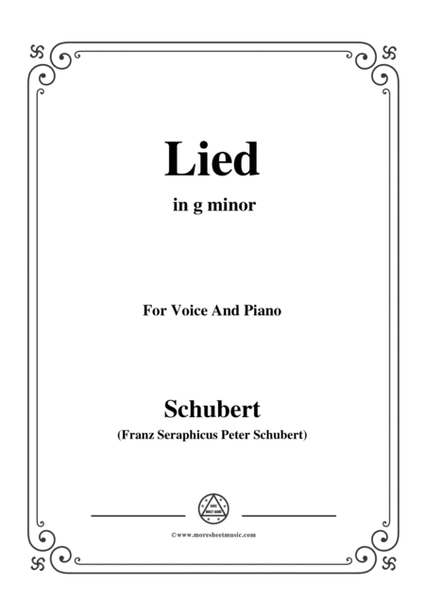 Schubert-Lied(Mutter geht durch ihre Kammern),D.373,in g minor,for Voice&Piano image number null