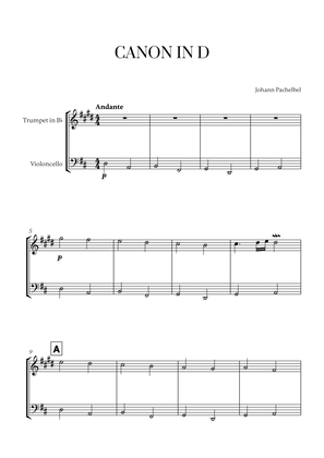 Book cover for Canon in D (for Trumpet and Cello)