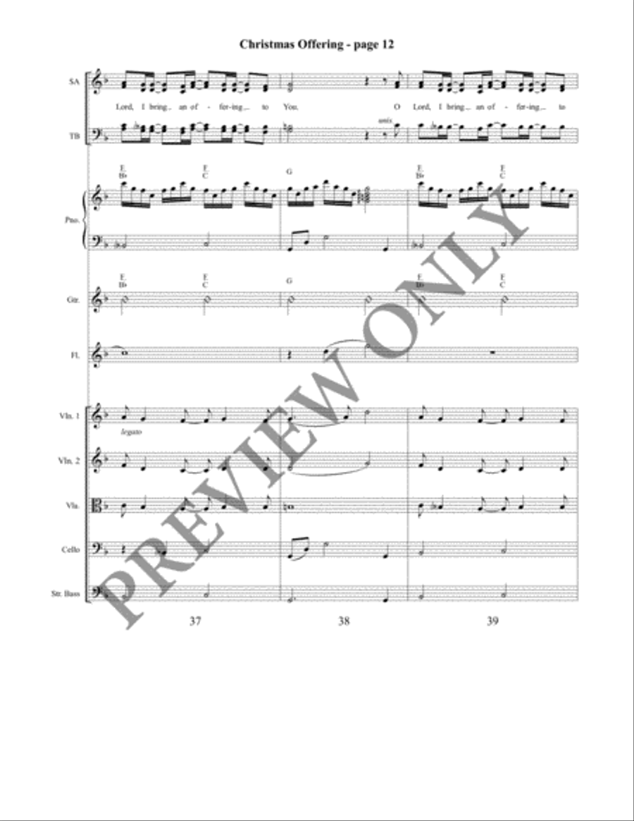 Christmas Offering Christmas Offering 4-Part scores gallery preview page 13