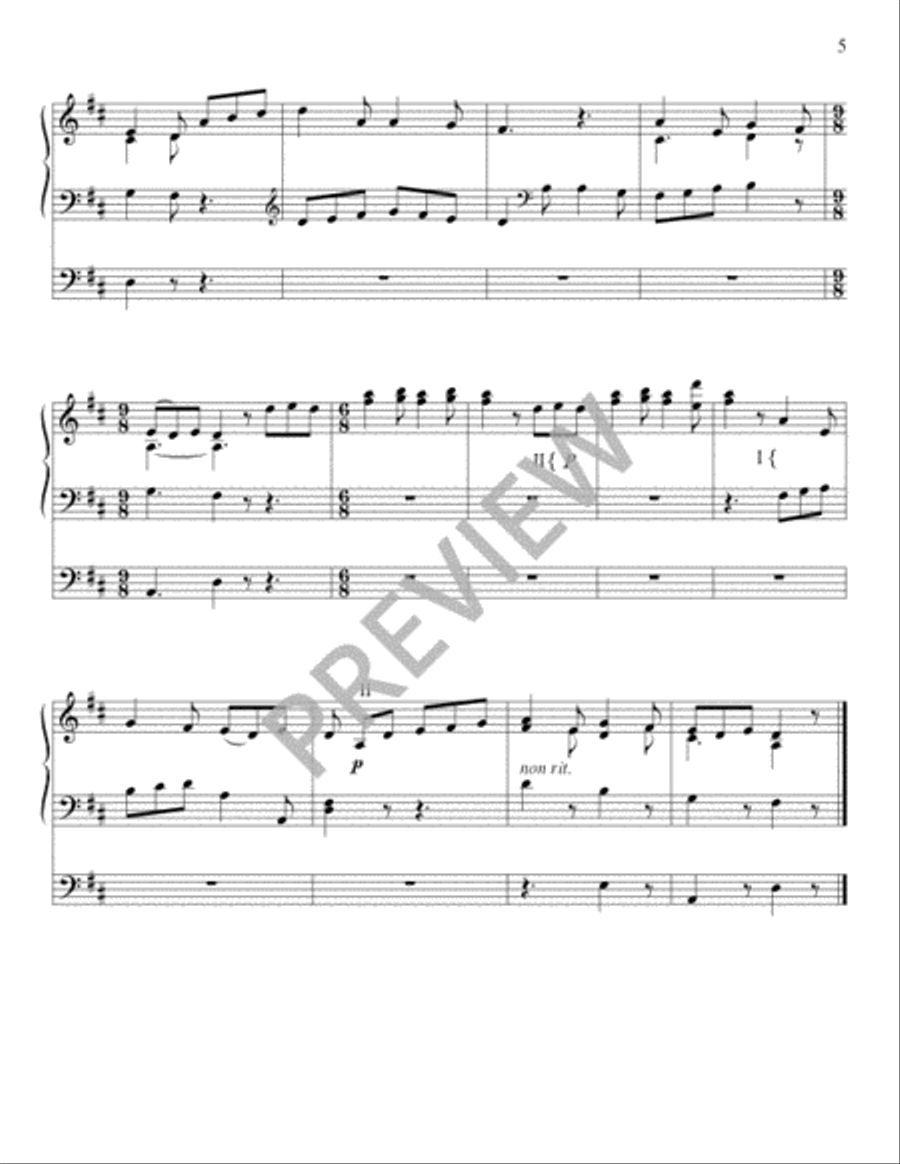 Ten Seasonal Hymn Tune Preludes for the Church Year Organ scores gallery preview page 6