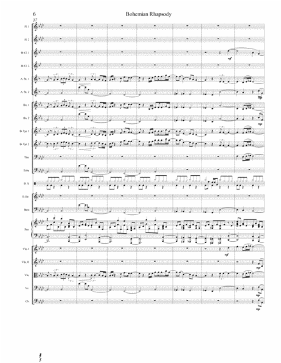 Bohemian Rhapsody Large Ensemble scores gallery preview page 6