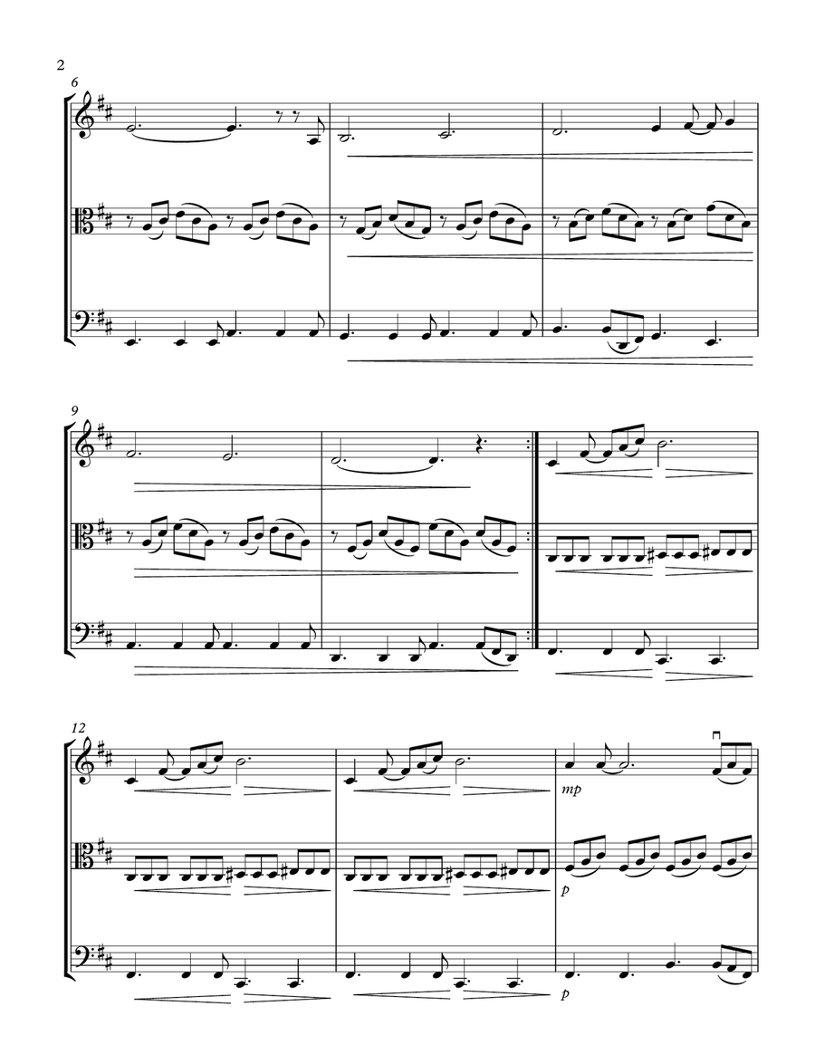 Can't Help Falling In Love String Trio scores gallery preview page 2