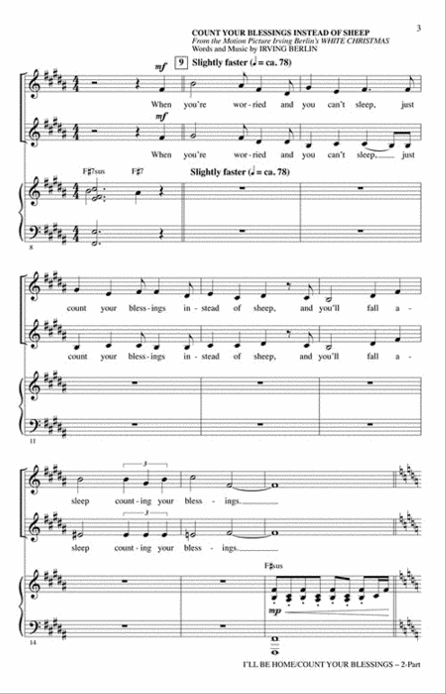 I'll Be Home for Christmas 2-Part scores gallery preview page 3