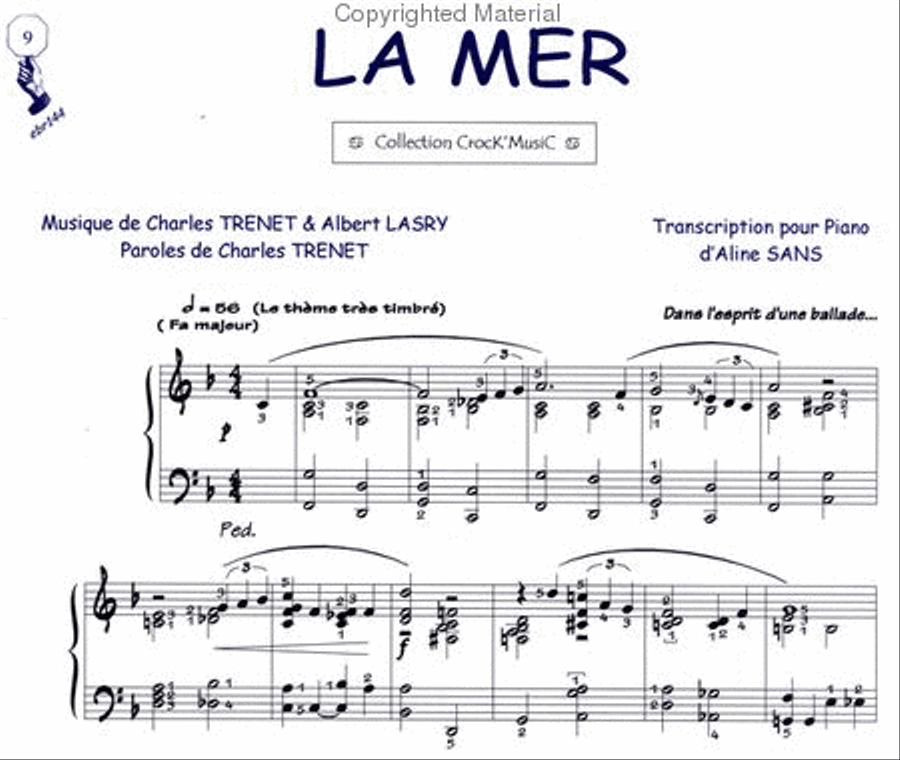 La Mer (Collection CrocK'MusiC) Piano Solo scores gallery preview page 2