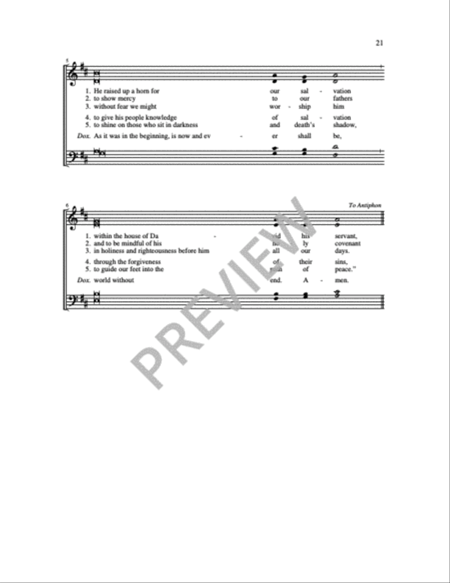 Communion Antiphons for Feasts and Solemnities - Volume 1 4-Part scores gallery preview page 10