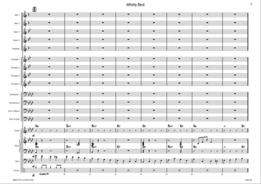 Whirly Bird Whirly Bird Big Band scores gallery preview page 4