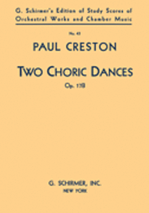Book cover for 2 Choric Dances, Op. 17b