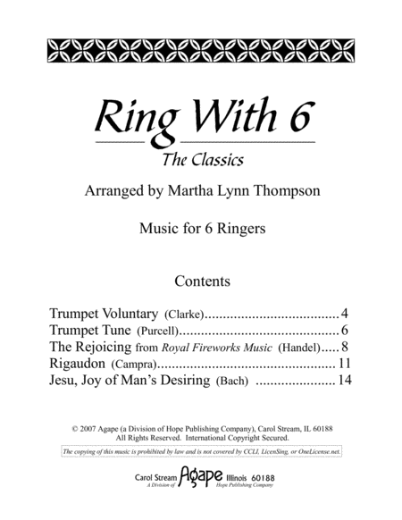 Ring with 6: the Classics, Vol. 1 image number null