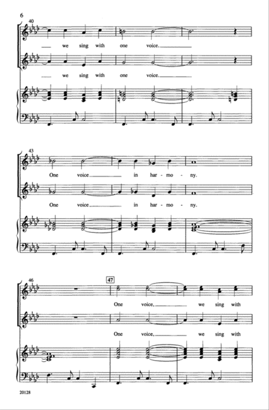 Uma Familia Choir scores gallery preview page 5
