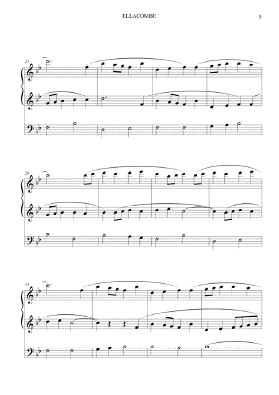 Chorale Prelude on Ellacombe Organ Solo scores gallery preview page 5
