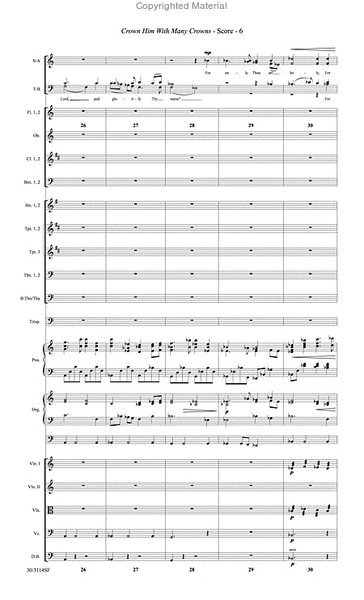 Crown Him With Many Crowns - Full Orchestra Score and Parts image number null