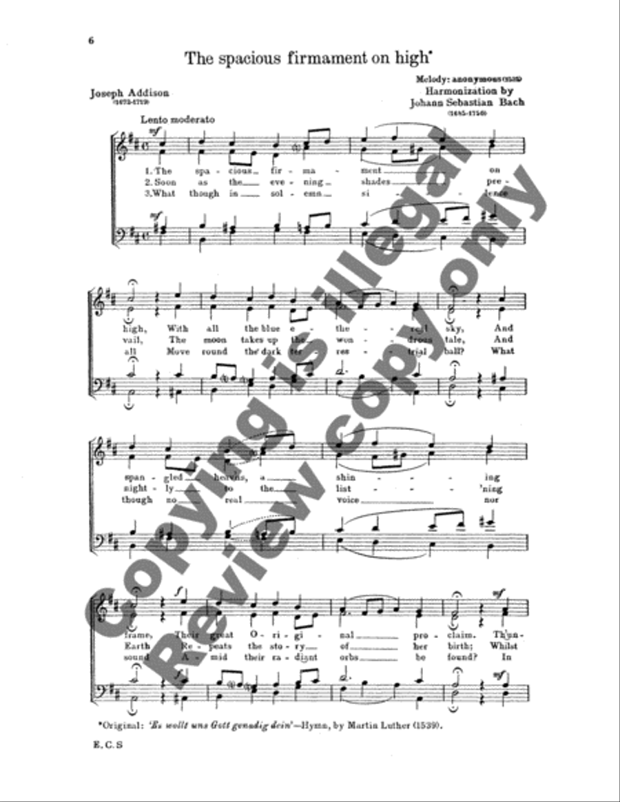25 Chorales (Book I from 131 Chorales) 4-Part scores gallery preview page 5