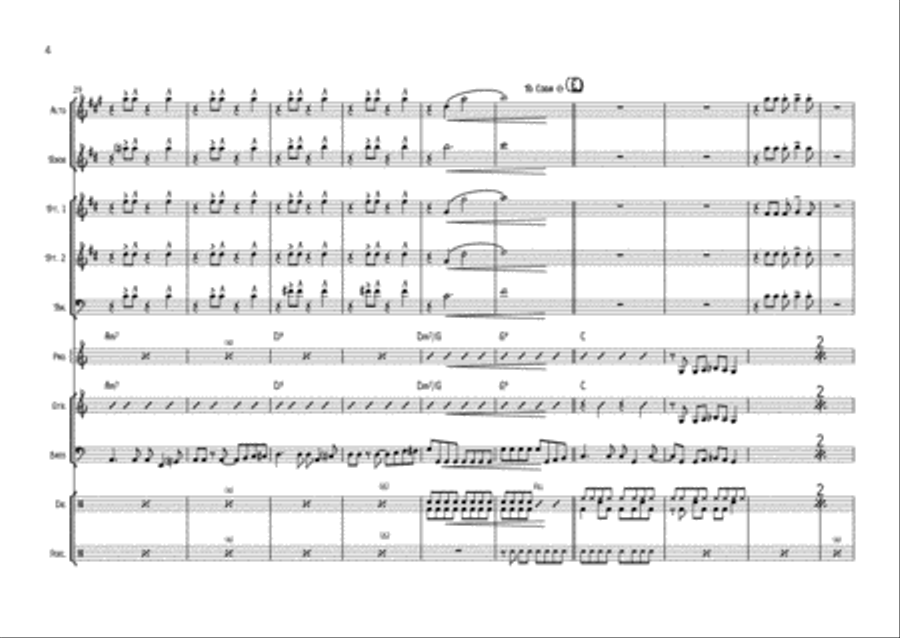 Dancing In The Street Saxophone scores gallery preview page 4