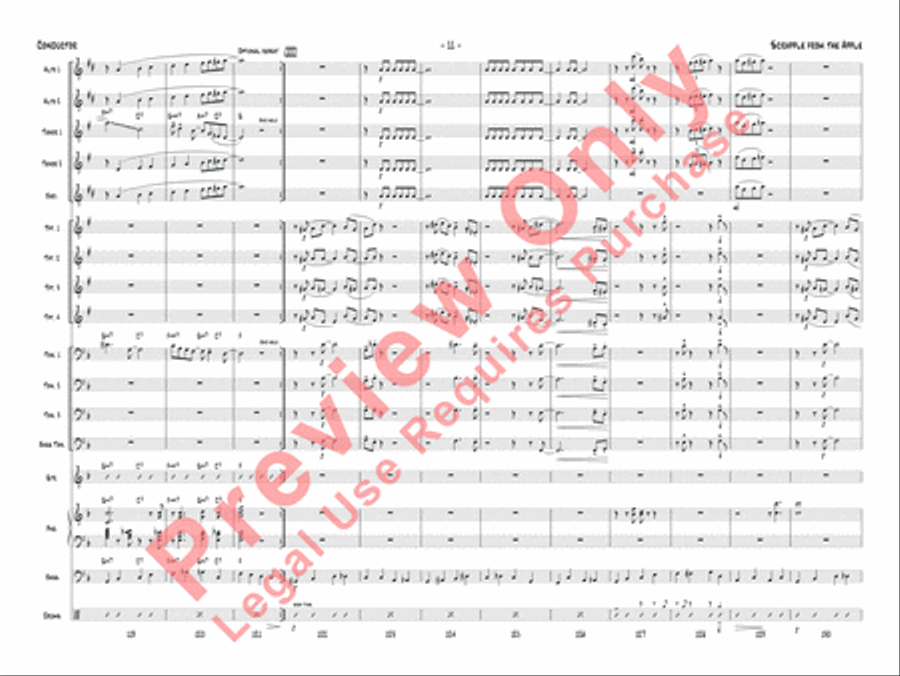 Scrapple from the Apple Jazz Ensemble scores gallery preview page 14