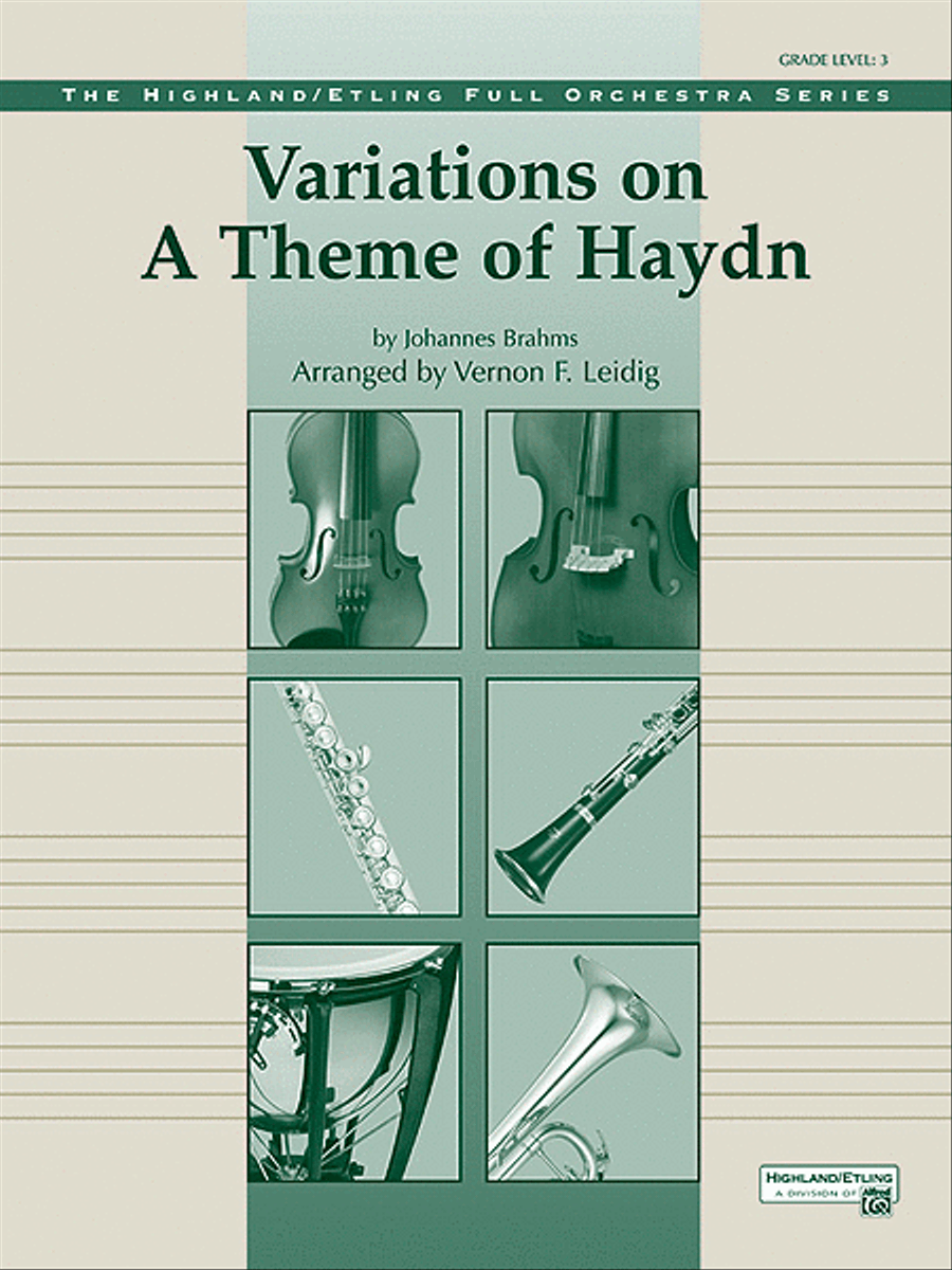 Variations on a Theme of Haydn by Johannes Brahms Full Orchestra - Sheet Music