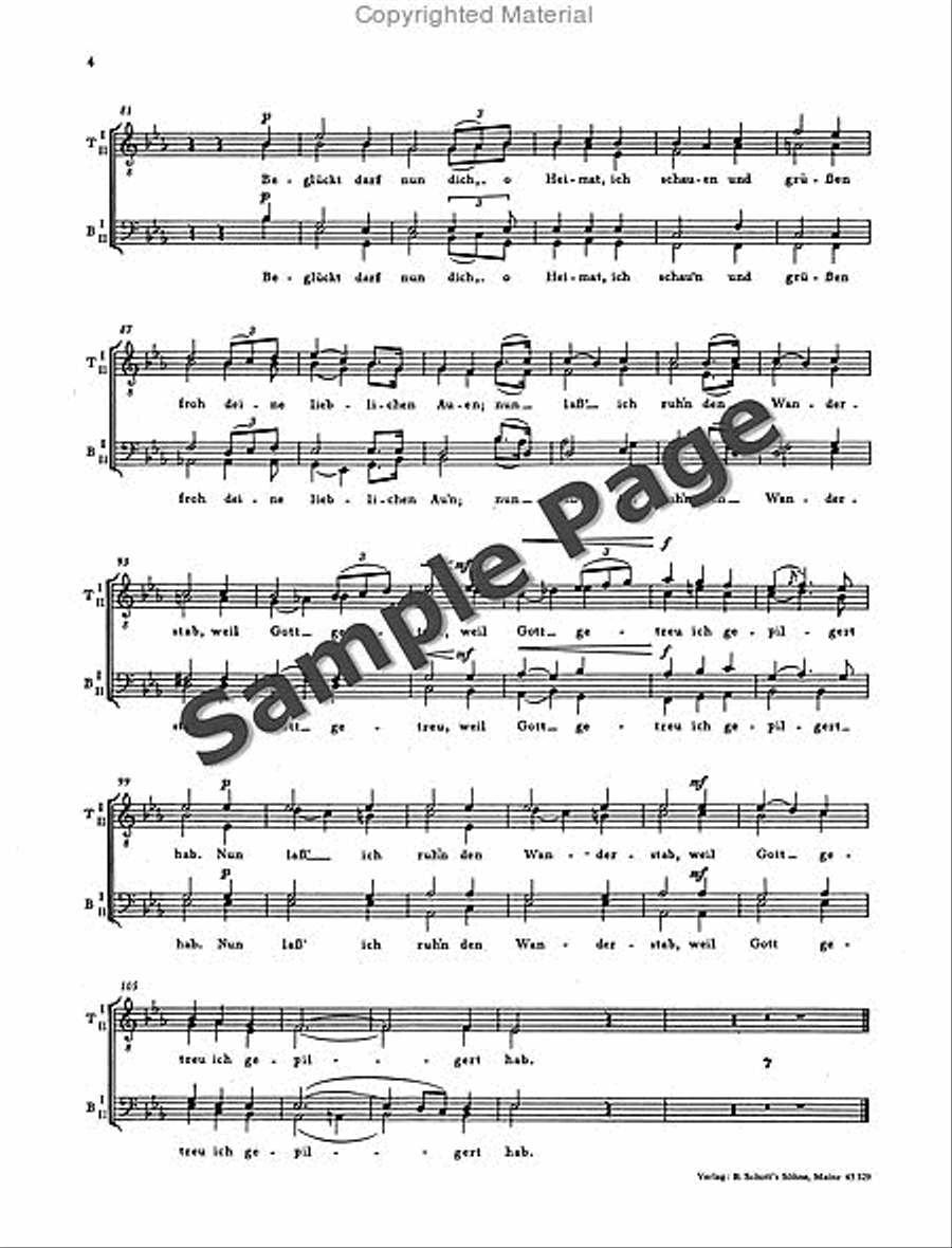 Pilgrims Chorus Ttbb/pn 4 Hands TTBB scores gallery preview page 5