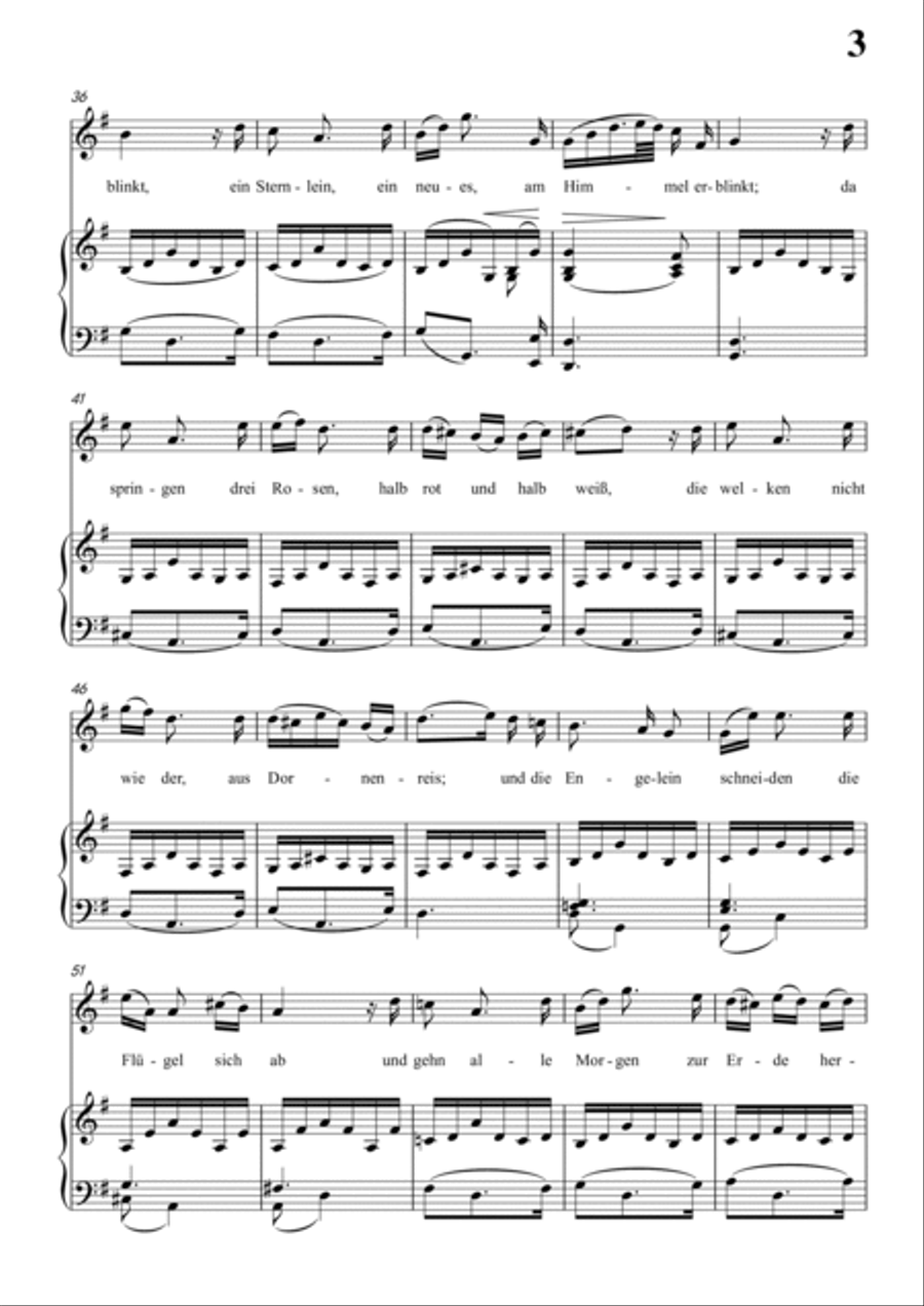 Schubert-Der Müller und der Bach in g minor,for Vocal and Piano Voice scores gallery preview page 4