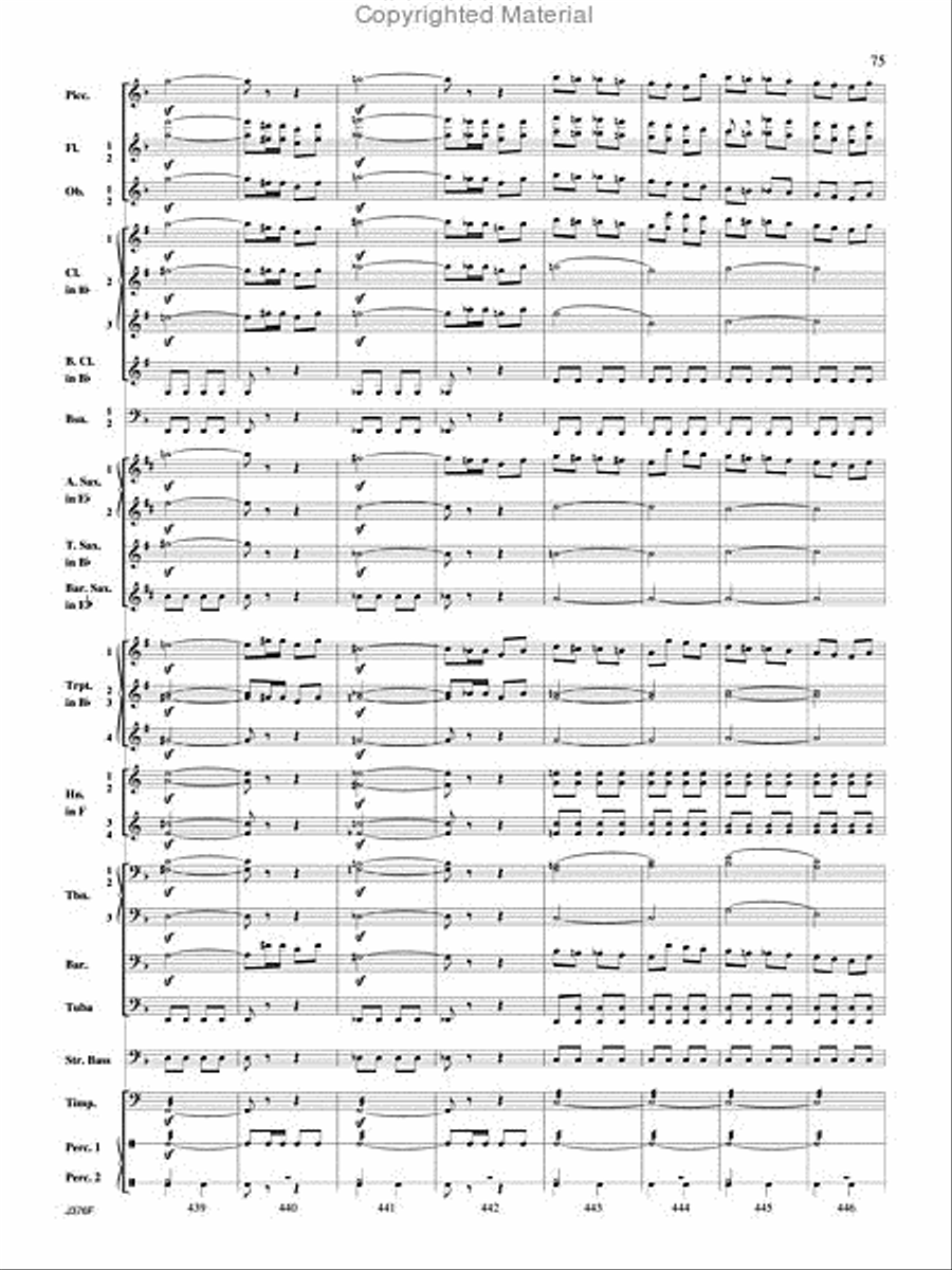 William Tell Overture Concert Band scores gallery preview page 76