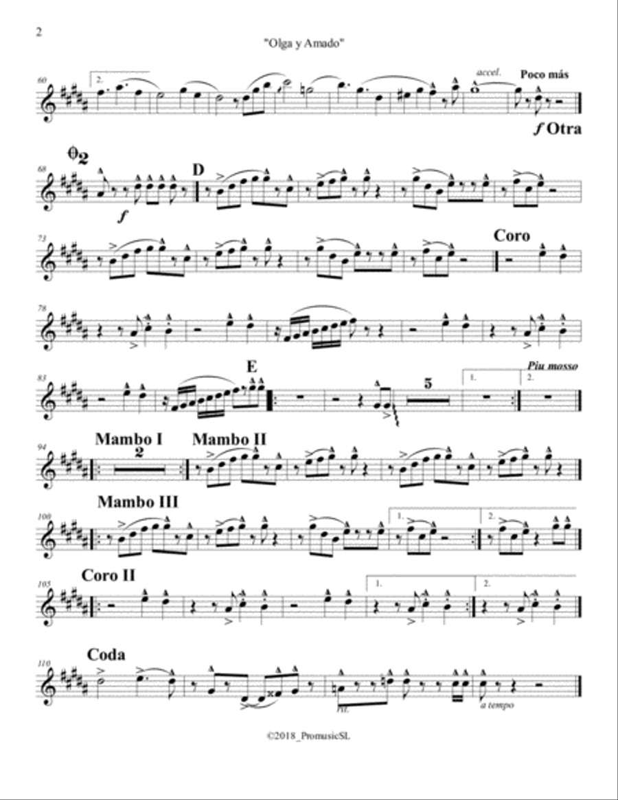 Olga y Amado Jazz Ensemble scores gallery preview page 4