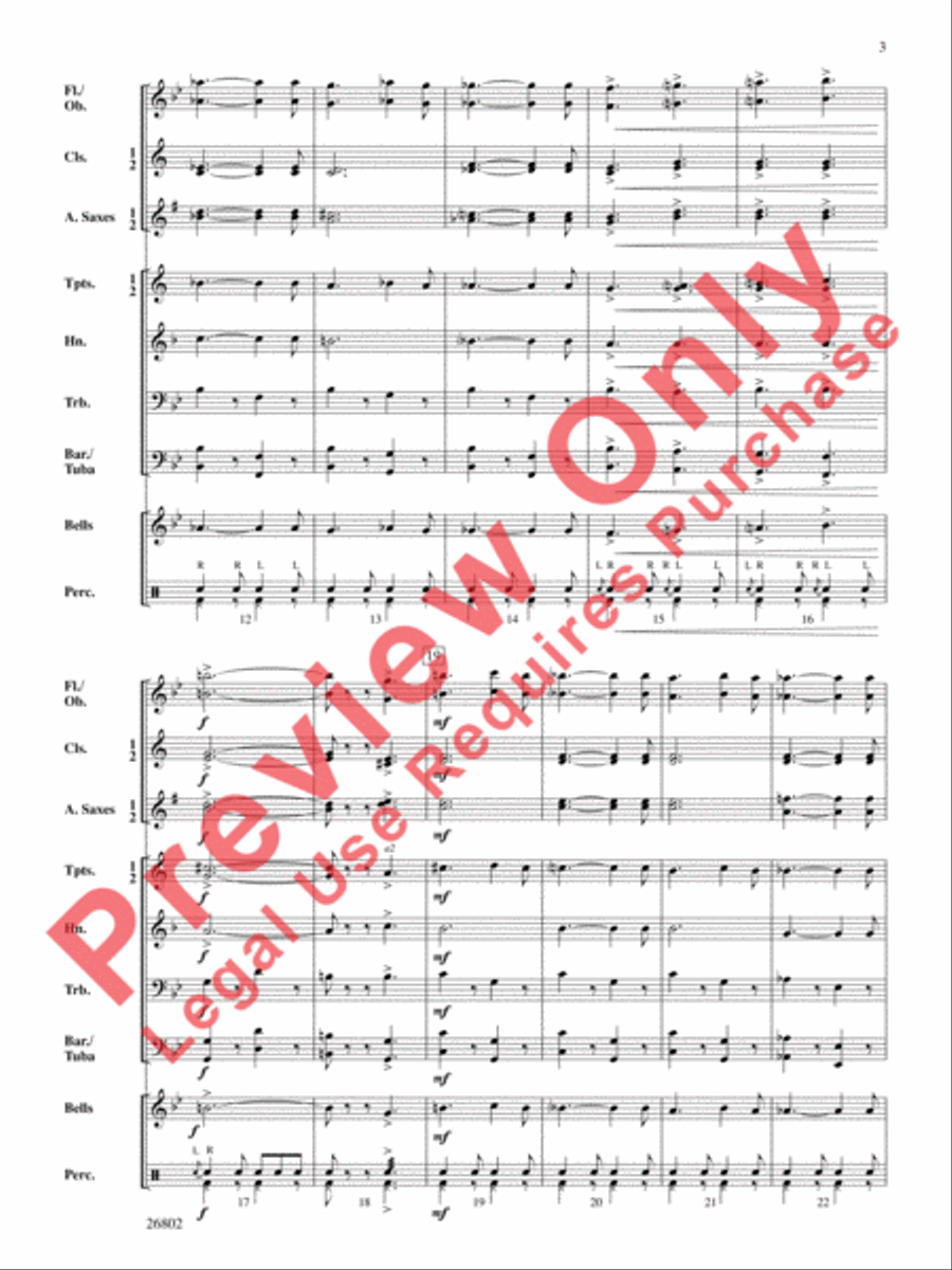 March Chromatica Concert Band scores gallery preview page 4