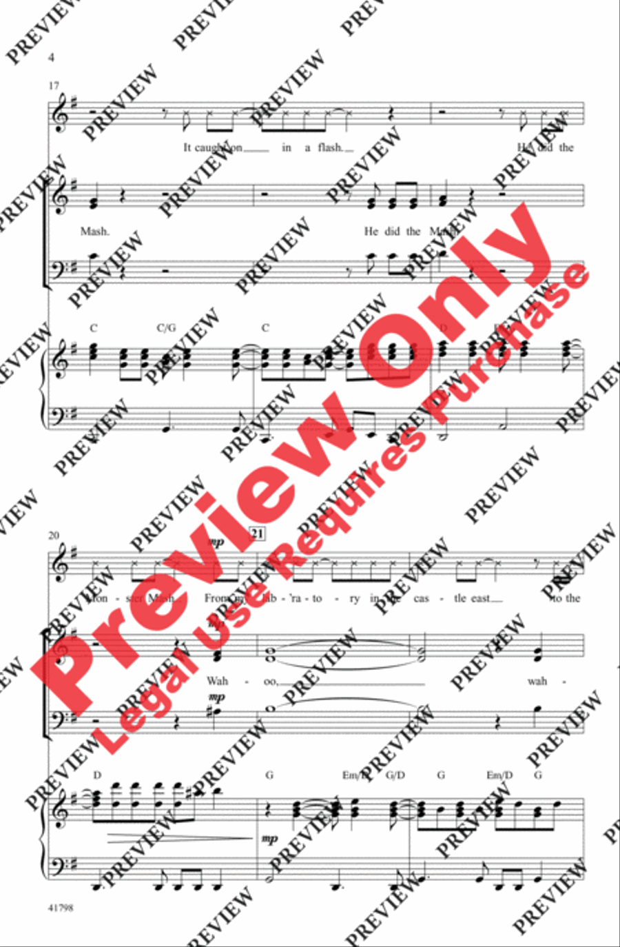 Monster Mash Monster Mash 3-Part scores gallery preview page 4