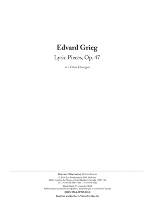 Book cover for Lyric Pieces, Op. 47