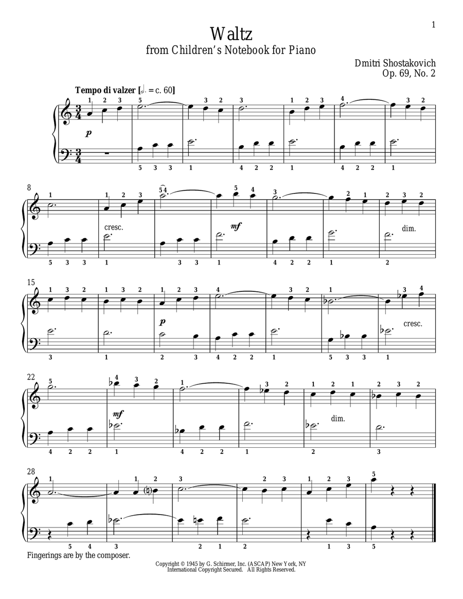 Waltz, Op. 69, No. 2