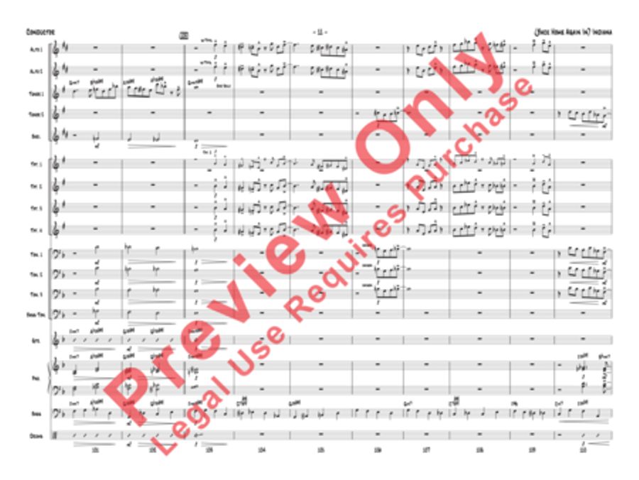 (Back Home Again In) Indiana Jazz Ensemble scores gallery preview page 31