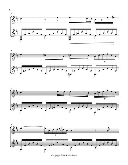 Ave Maria, D Major (Violin and Guitar) - Score and Parts image number null
