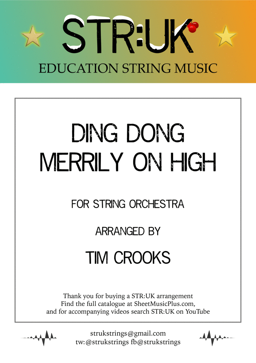 Ding Dong Merrily On High (STR:UK String Orchestra) String Orchestra scores gallery preview page 1