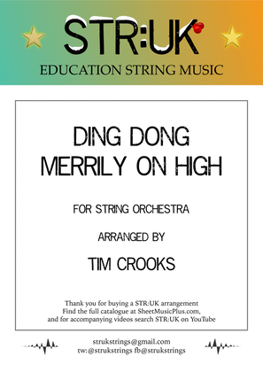 Book cover for Ding Dong Merrily On High (STR:UK String Orchestra)