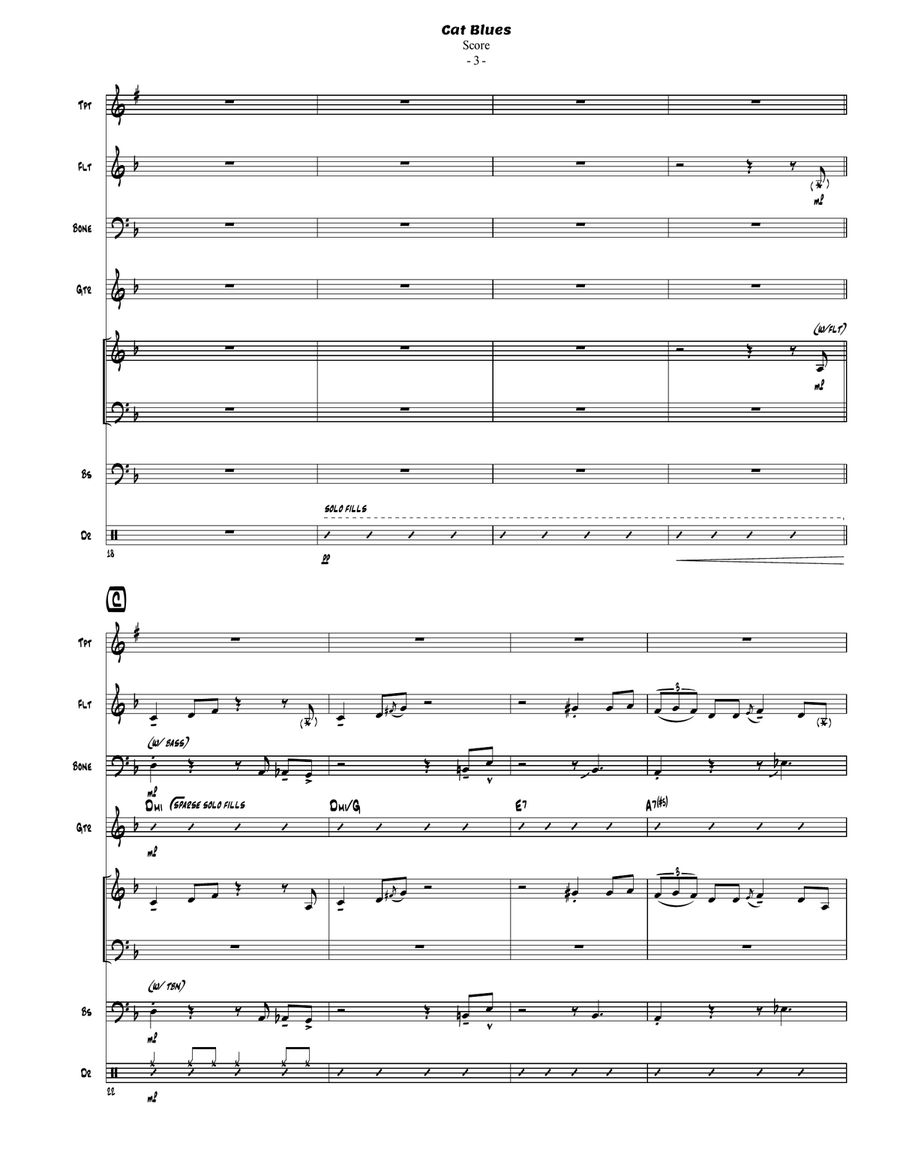 Cat Blues Jazz Ensemble scores gallery preview page 4
