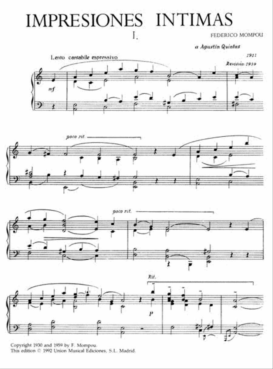 Impresions Intimas Piano Solo scores gallery preview page 2