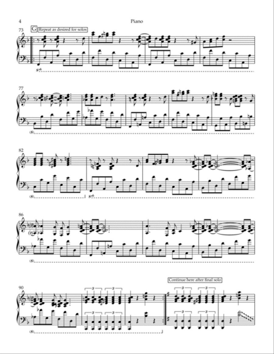 Choo Choo Ch' Boogie Jazz Ensemble scores gallery preview page 5