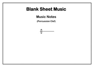 Book cover for Blank Sheet Music (Percussion Clef)