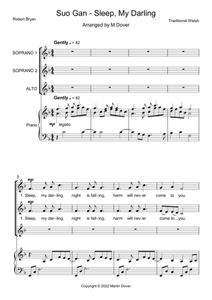 Suo Gan - Sleep My Darling - 3 part choir - SSA - Upper Voices