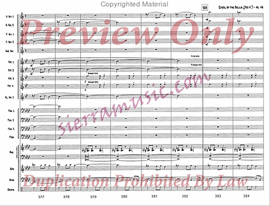 Carol of the Bells (pro) Jazz Ensemble scores gallery preview page 49