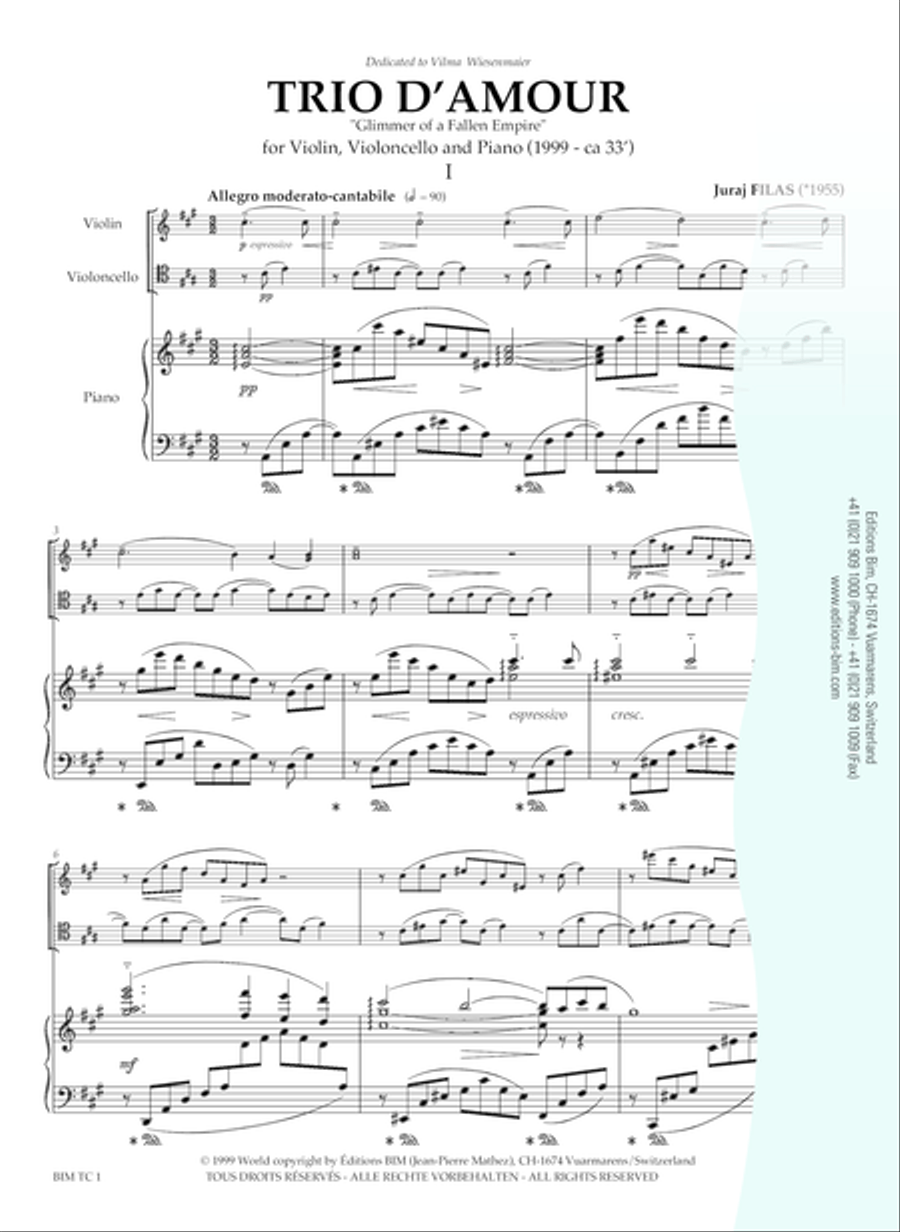Trio d’Amour Piano Trio scores gallery preview page 2