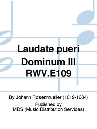 Laudate pueri Dominum III RWV.E109