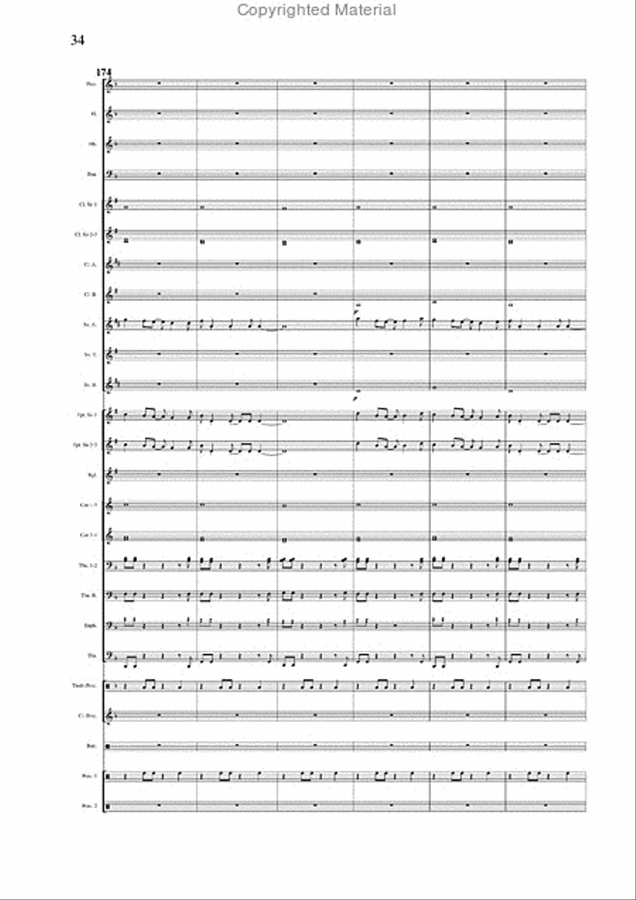 Salvador Medley Concert Band scores gallery preview page 22