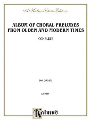 Book cover for Album of Choral Preludes from Olden and Modern Times