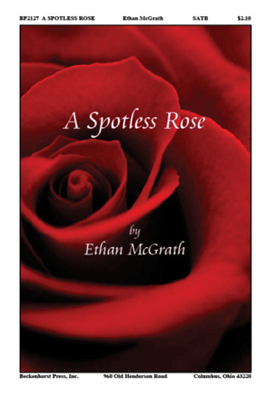 A Spotless Rose A Spotless Rose 4-Part scores gallery preview page 1