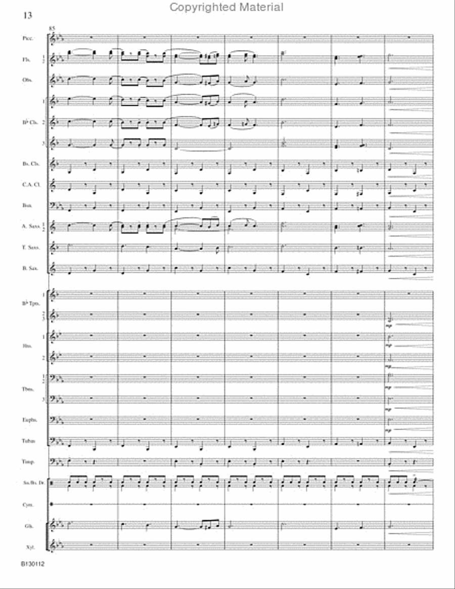 March Grandioso Concert Band scores gallery preview page 15