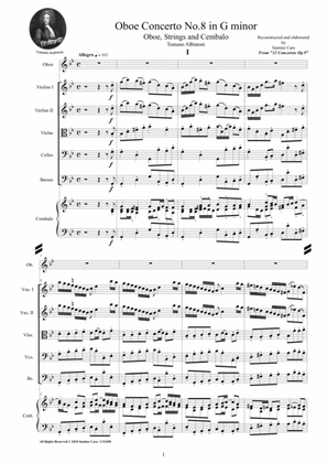 Albinoni - Oboe Concerto No.8 in G minor Op.9 for Oboe, Strings and Cembalo
