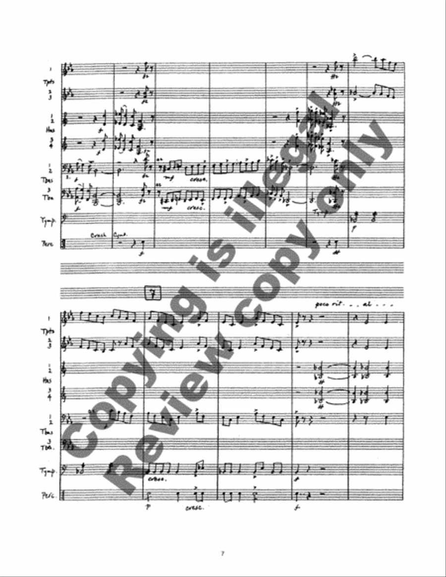 Fanfare for Durham (Long Version) Brass Ensemble scores gallery preview page 5